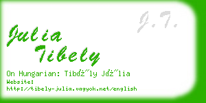 julia tibely business card